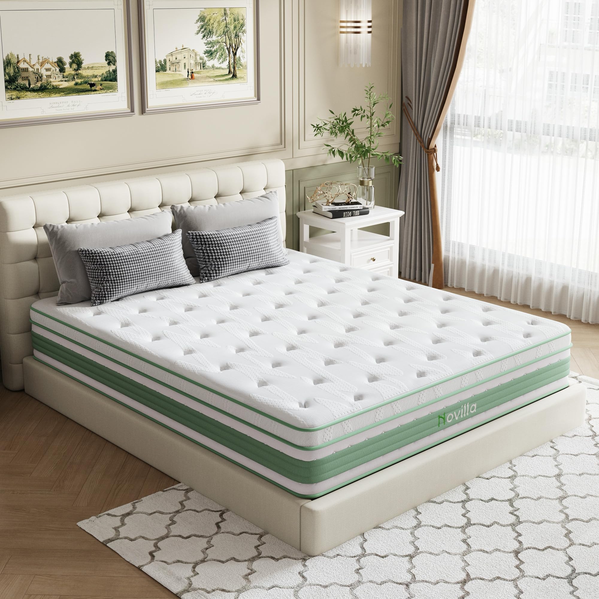 Amazon.com: Novilla King Mattress 14 Inch, Hybrid King Size